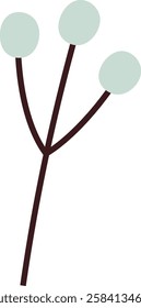 Spring Berries Branch Vector Illustration