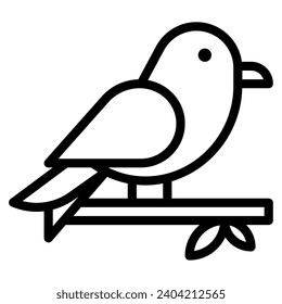 Spring bird Vector object illustration