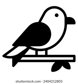 Spring bird Vector object illustration