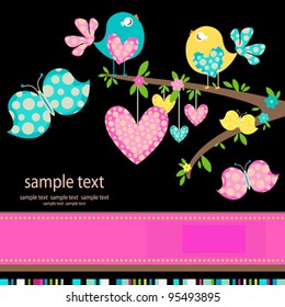 spring birds in love