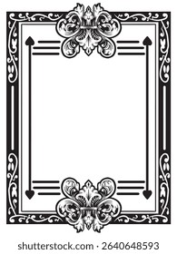 Spring Bloom Ornamental Border Decorative Vector