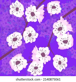 Spring blossom background, sakura flower wallpaper