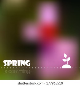 spring blur background
