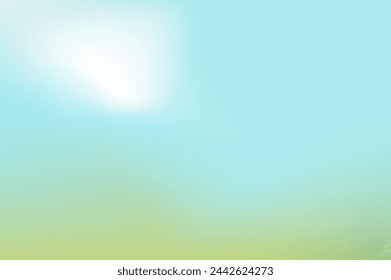 Spring blur background. Holiday abstract banner template. Card with decoration. Vector simple illustration.