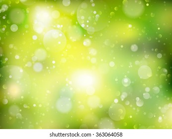 Spring Bokeh background. Element of design. EPS 10 vector file included