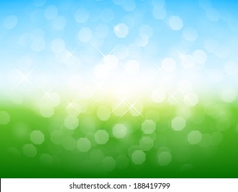Spring Bokeh Lights Background
