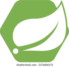 Spring Boot Leaf Logo Java Micro Services Framework Made With Simple Strokes And Curves