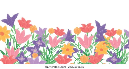 Spring  botanical cards with drawn flowers Watercolor blossom. Floral art templates for holiday, poster, invitation, social media post, cover, advertisement, for Mother's Day, Easter and Birthday