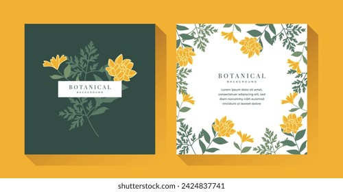 Spring Botanical Soft Floral Background