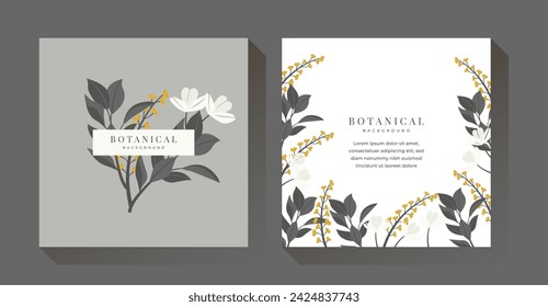 Spring Botanical Soft Floral Background