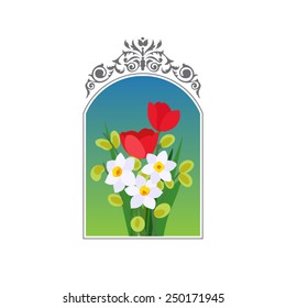 spring bouquet of flowers
