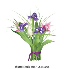 Spring bouquet of flowers