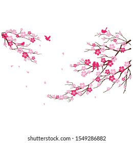 Spring branch blossoms - Vector