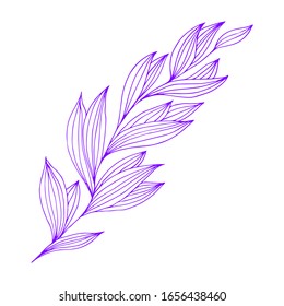 Spring branch in hand drawn style, great design for any purposes. Romantic design. Vector sketch. Beautiful vector illustration. Spring decoration. Beautiful hand drawn branch. Doodle illustration