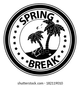 Spring break icon EPS 10 vector 