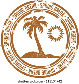 Spring Break Vacation Stamp