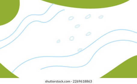 Spring bright abstract background for the banner. Flowers, plants. Space for text. Vector illustration.