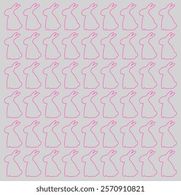 Spring Bunnies Spring Design Pattern Texture Vector