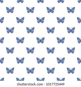 Spring butterfly pattern seamless in flat style for any design