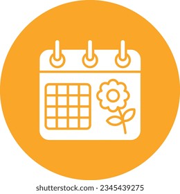 Spring Calendar vector icon. Can be used for printing, mobile and web applications.