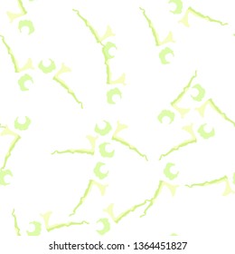 Spring camouflage of various shades of green, white and yellow colors. It is a colorful seamless pattern that can be used as a camo print for clothing and background and backdrop or computer wallpaper