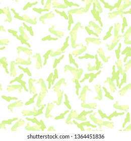 Spring camouflage of various shades of green, white and yellow colors. It is a colorful seamless pattern that can be used as a camo print for clothing and background and backdrop or computer wallpaper
