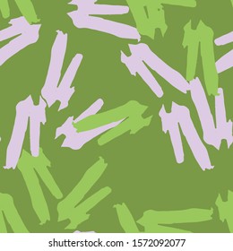 Spring camouflage of various shades of green and pink colors. It is a colorful seamless pattern that can be used as a camo print for clothing and background and backdrop or computer wallpaper