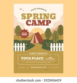 Spring Camp Flyer Poster Template