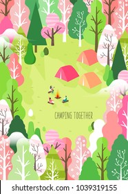Spring camping and traveling