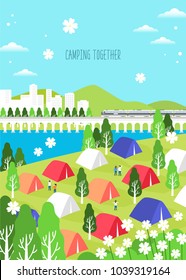 Spring camping and traveling
