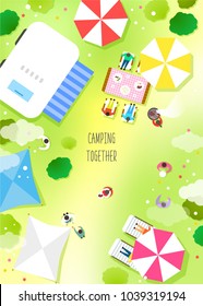 Spring camping and traveling