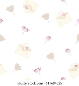Spring card with flowers. vector illustration