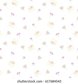 Spring card with flowers. vector illustration