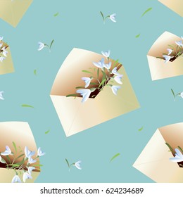 Spring card with flowers. vector illustration