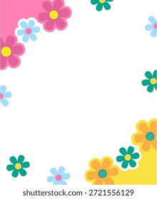 Primavera de cartões ou cartazes para as férias de primavera com um padrão mínimo de flores e folhas. Fundo floral abstrato para o Dia das Mães, Dia da Mulher 8 de março, aniversário, Páscoa
