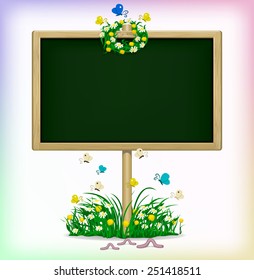 Spring chalkboard