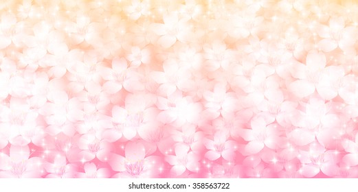 Spring cherry blossom background