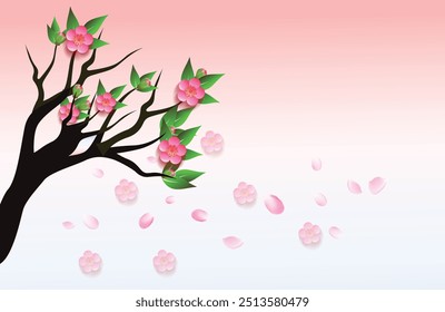 spring cherry blossom flower background
