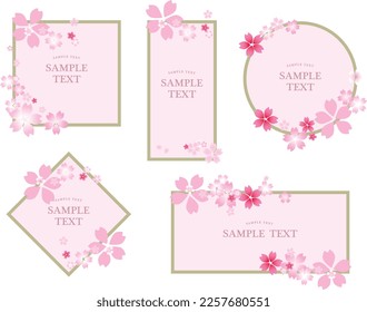 Spring cherry blossom Japanese season background
