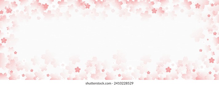 Spring cherry blossom season and luxurious Japanese style background material
