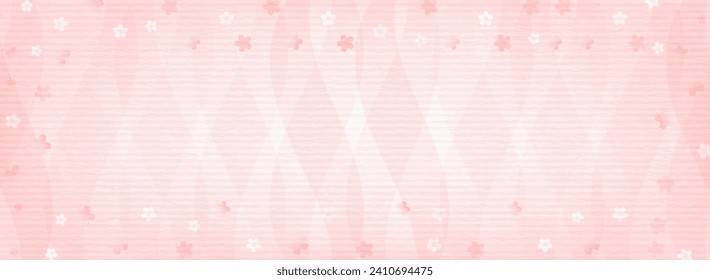 Spring cherry blossom season and luxurious Japanese style background material