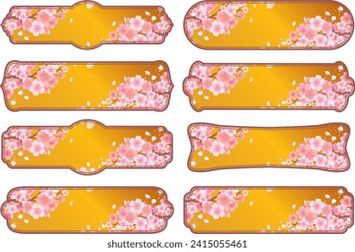 Flores de cerezo de primavera bello marco decorativo