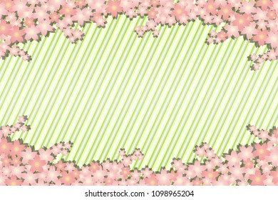 Spring cherry blossoms and streaked background wallpaper