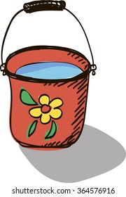 spring cleaning cheerful bucket icon art web new app big best site sign image