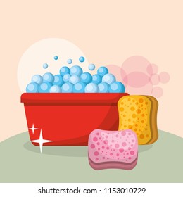 spring cleaning concept