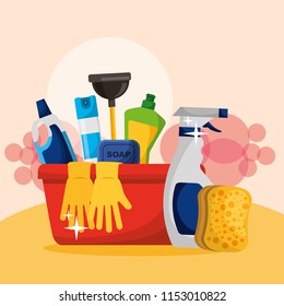 spring cleaning concept