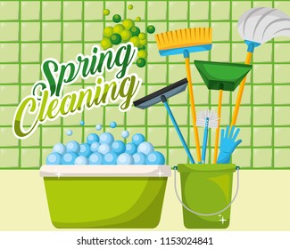 spring cleaning concept