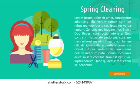 Spring Cleaning Conceptual Banner