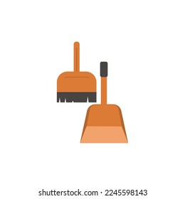Spring cleaning tools flat illustration