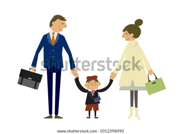 Spring Clip Art Image Family an Stock Vector (Royalty Free) 1012398490 ...